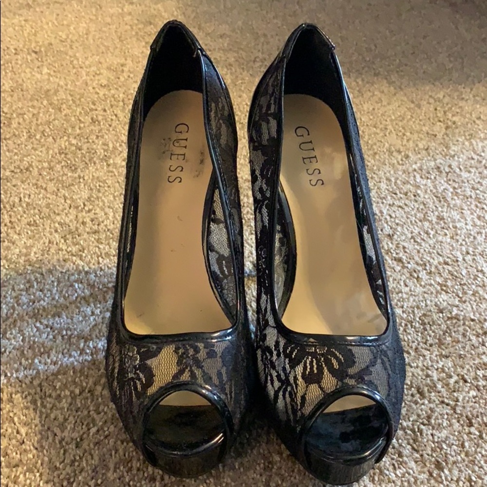 Guess Peep Toe Pumps